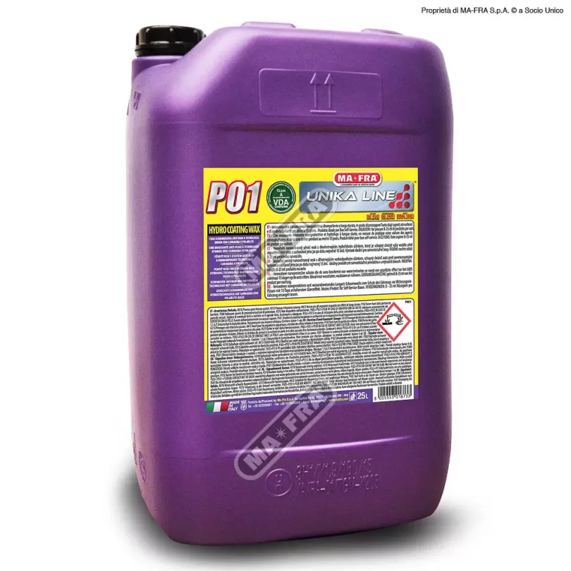 Hóa chất wax bóng bề mặt sơn UNIKA-HYDROCOATING WAX-PO1 12 L