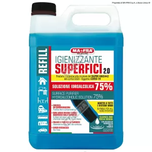 Hóa chất khử khuẩn và khử mùi nội thất IGIENIZZANTE SUPERFICI 2.0 5 L